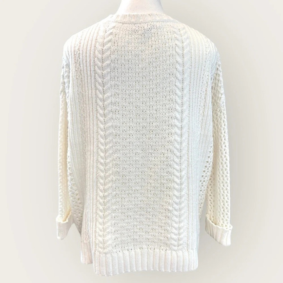 Madewell | Plaza Pullover Cable Knit Sweater (S) - Picture 3 of 10